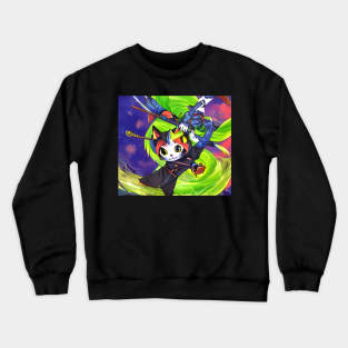 Ninja cat Crewneck Sweatshirt